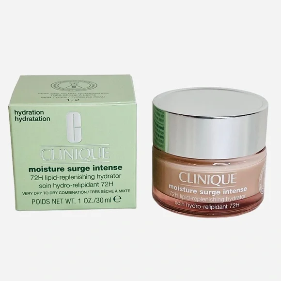 Clinique Moisture Surge Intense 72H Lipid-Replenishing Hydrator 1oz Lot of 2 - Picture 2 of 6